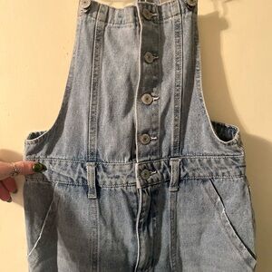 Arizona Jean Company Light Blue Denim Overalls